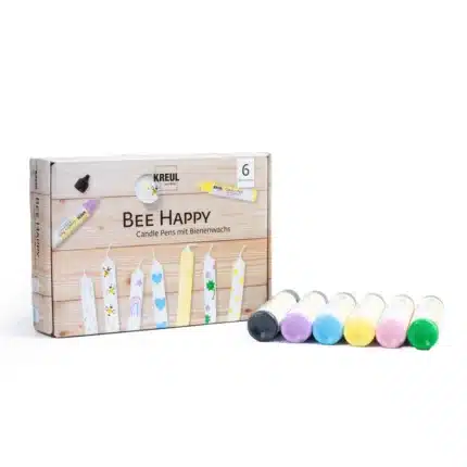 Žvakių dekoravimo rašiklių rinkinys KREUL Bee Happy 6x29 ml